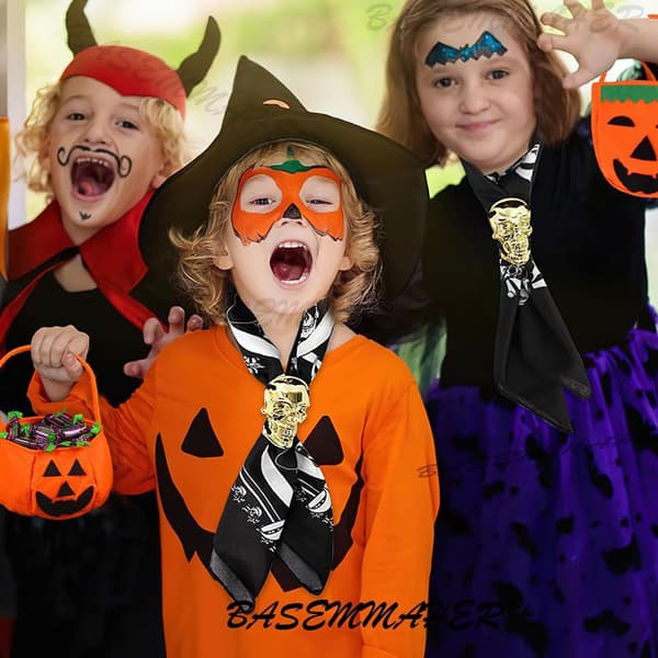 3-delt Halloween gresskarpose, knask eller knep gresskarpose, til Halloween-festdekorasjon, Halloween-kveld