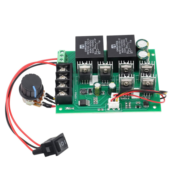 DC-motorstyring, DC 9-50V 40A DC reversibel hastighedskontrol motorhastighedsstyring 12V 24V 36V 48V 2000W