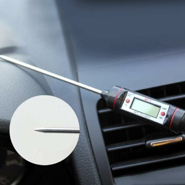 Matlagningstermometer med sond, rostfri penntermometer