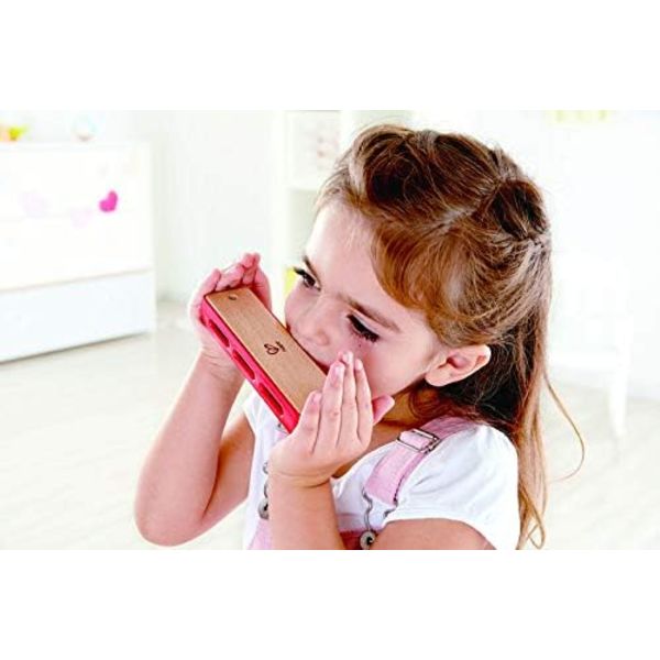 Blues Harmonica | 10-hulls treharmonika i tre for barn, jenter og gutter Red 1.7 x 1 x 5.7 inches