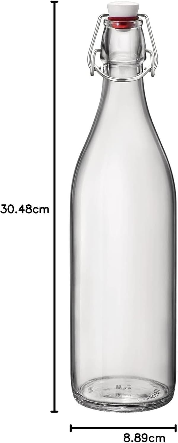 Giara transparent flaske - 1 liter - 31,5*8,7 cm