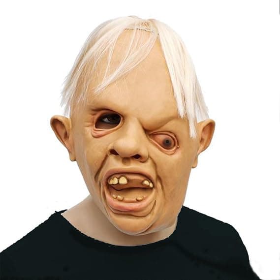 En luksusversion af en sjov maske, ideel til 80'er Halloween-kostumer, den perfekte ledsager til Halloween.