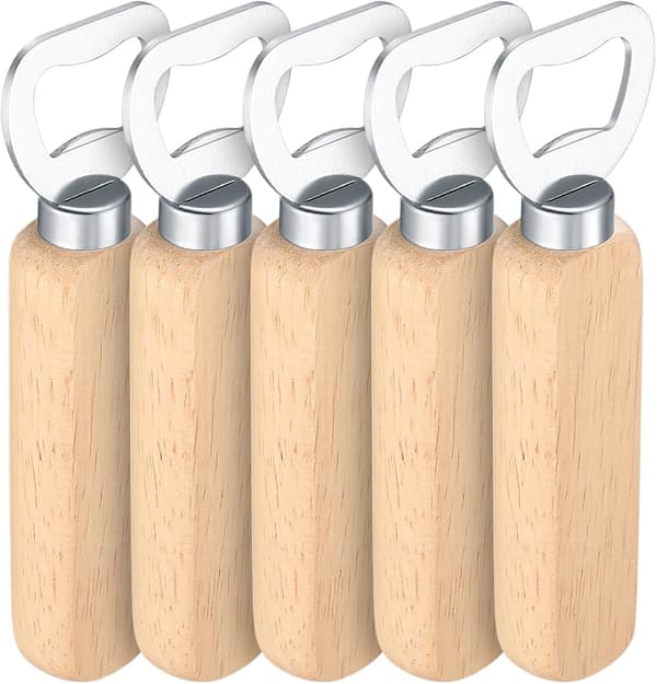 5-pack flasköppnare, kronkorköppnare, bärbara kapselöppnare