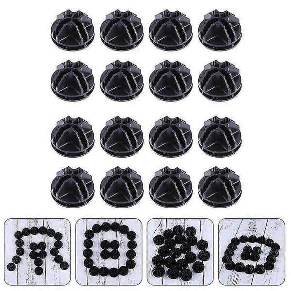 40 stk. Wire Cube-koblinger Plastskap Koblinger Hyllemonteringsspenner
