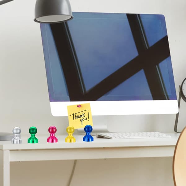 50 st Färgglada Kylskåpsmagneter, Push Pins Magneter, Anslagstavlamagneter