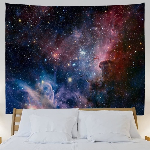 Rumtapestry, Univers Nebula Galaxy Stjerne Tapetvægophæng til Stue Sovesal 230x150cm