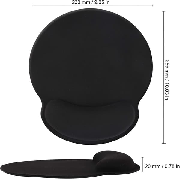 Musmatta för handled, ergonomisk, med minnesskum, halkfri