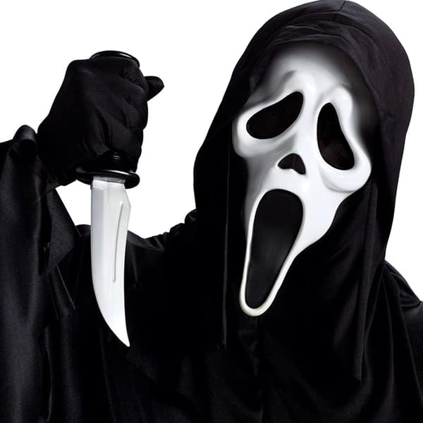 1 stk. licenseret blød latexmaske til voksne - One Size, 25 x 45 cm, ideel til Halloween
