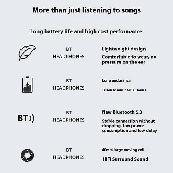 Type B DUDAO X22Pro Bluetooth-hodetelefoner Støyreduksjon Sammenleggbart HiFi Stereo Trådløst Headset