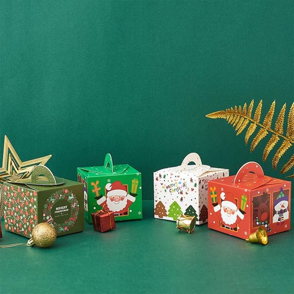 32 st Godisaskar Christmasaskar Bröllopsfavoriter, Pappersjulklapp DIY Presentkakaskar Dekorativa Godisaskar