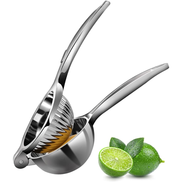 Citronpresser, kraftig citruspresser, limepresser i metal, solid håndpresser, holdbar appelsinpresser, citrusfrugtpresser