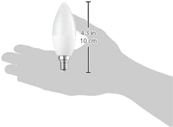 6-pack små LED-lampor i lågflammaform, Edison-skruvbas E14, 6 W (motsvarande 40 W), varmvitt, ej dimbar