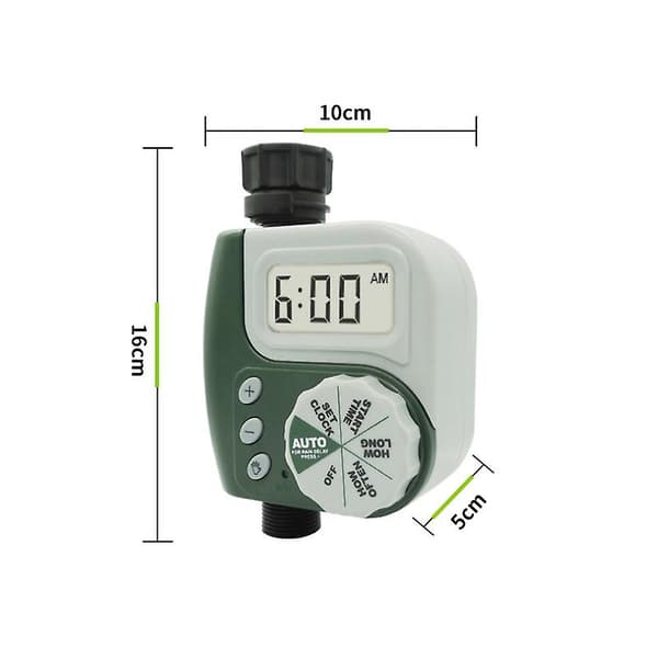 Enkel utlopp, ratt, slang sprinkler timer