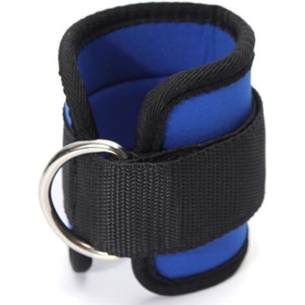 2 stk. Ankelstropper for Kabelmaskiner for Benstropper for Trening på Treningssenter Blue