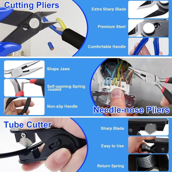 3D Printer Værktøjssæt, 75 PCS 3D Printer Tilbehør med Dyse Rensesæt, Afgratningsværktøjer, osv.