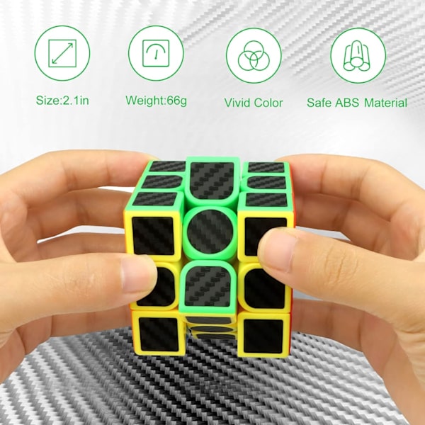 Speed Cube, Magic Cube Speed Cube - Snabb Rotation, Magisk Julklapp för Barn & Vuxna (3x3)