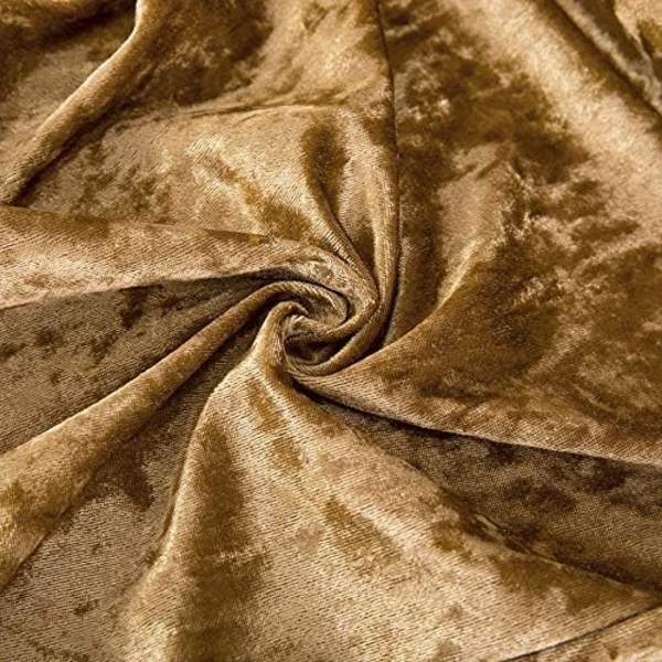 2 stk. tykke fløjlsstolbetræk Spisestolbetræk Elastisk strækbar stolbetræk Light Brown 2pcs