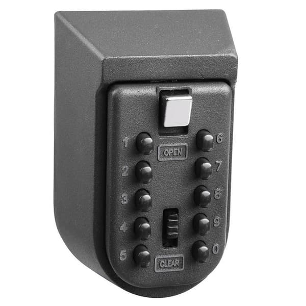 Kompakt Nyckelsafe - Väggmonterad Mini Utomhus Tryckknapp Nyckellåda