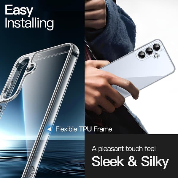 Etui til Samsung Galaxy S25 Plus, Anti-gulning, Gennemsigtig