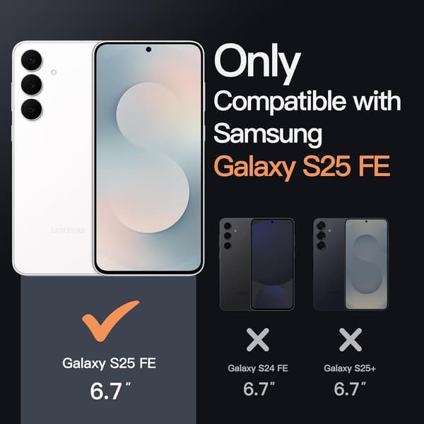 Etui til Samsung Galaxy S25 FE, Anti-gulning, Gennemsigtig