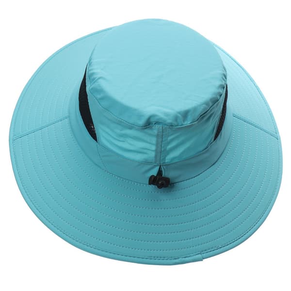 Solhat til mænd og kvinder - Sammenfoldelig safarihat - Havehat - Solbeskyttelseshat Sky blue 55-60cm