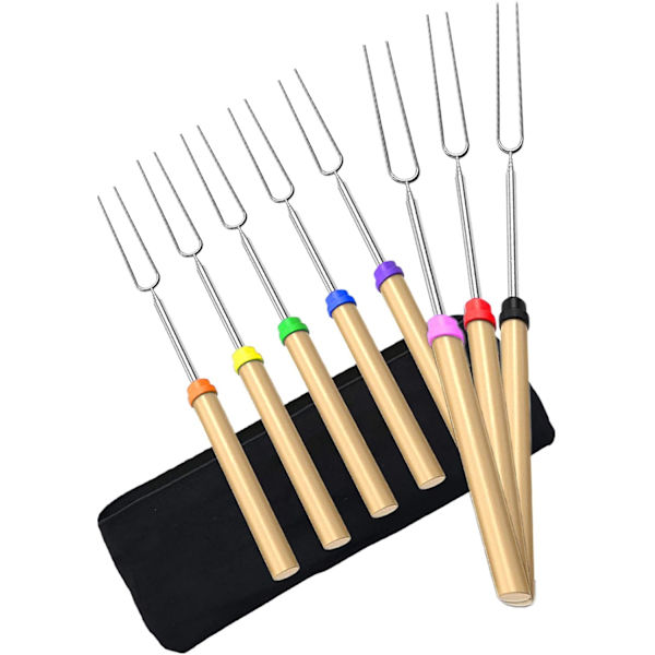 Spidd for rustfritt stål grill, grilltilbehør, spiddpinne, spiddspyd, grillredskap, Barbecook Kebab (8, farge)