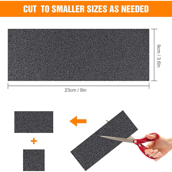 Slippapper, 120 till 3000 Korn Vatten/Torr Slippapper 9 x 3,6 Tum, Används för Polering av Metall, Trä, Bilar, Våt (42 Papper)
