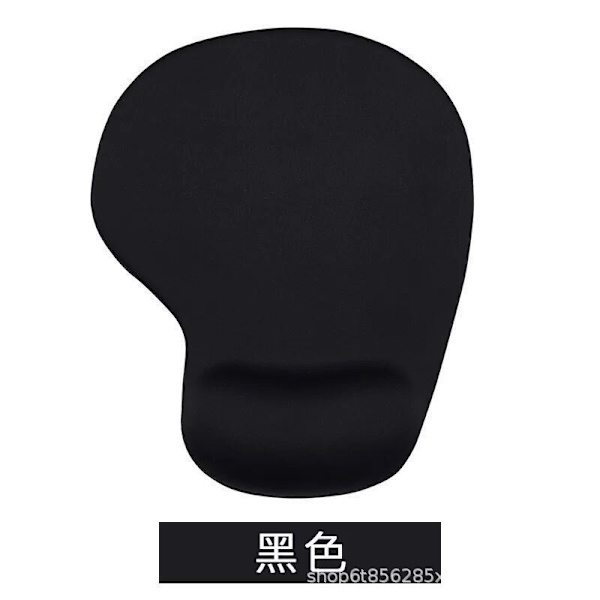Silikon musematte ergonomisk håndleddsstøtte, kontorkomfort black