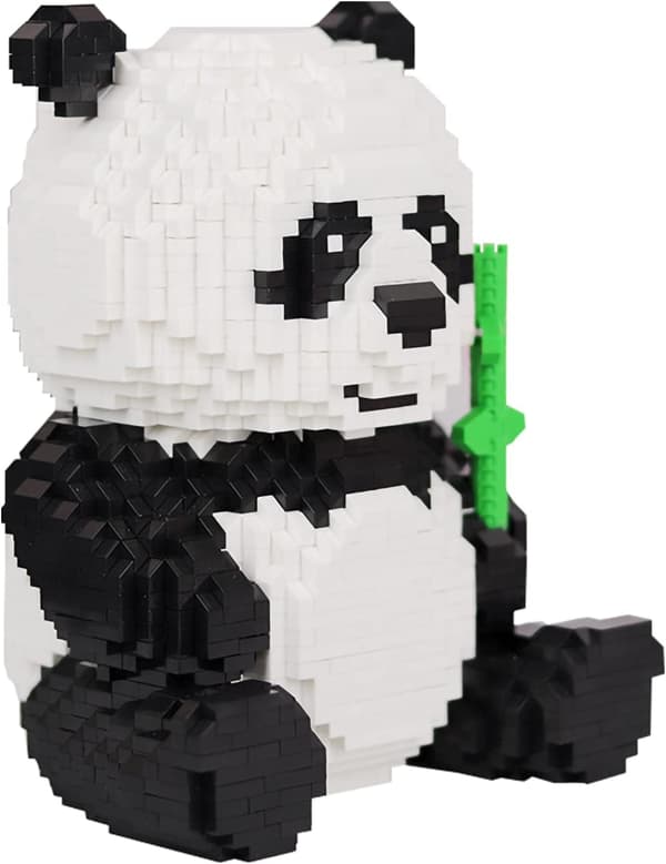 Mikrobyggeklosser Mini Pet Building Toy Bricks for barn Panda model 2840