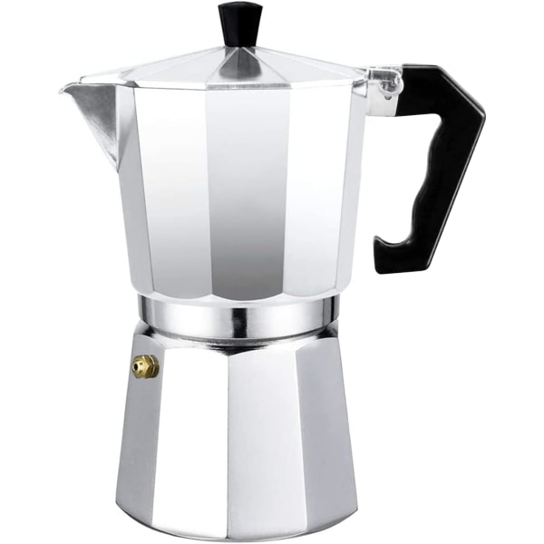 Moka Express Aluminium Espresso Italiensk Kaffeemaskin - Transparent Deksel (14 Kopper 700 ml)