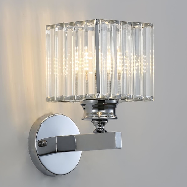 Retro Krystall Vegglampe, E27 Moderne Sort Krystall Vegglampe, Veggbelysning for Soverom Stue Korridor Style 3
