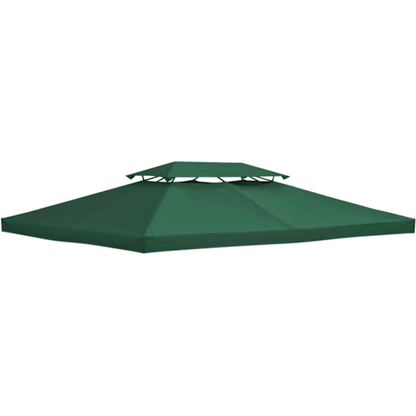 Gazebo-telttakankaan vaihto 3 x 3 m, korkeatiheyspolyesteri 180 g/m², vihreä