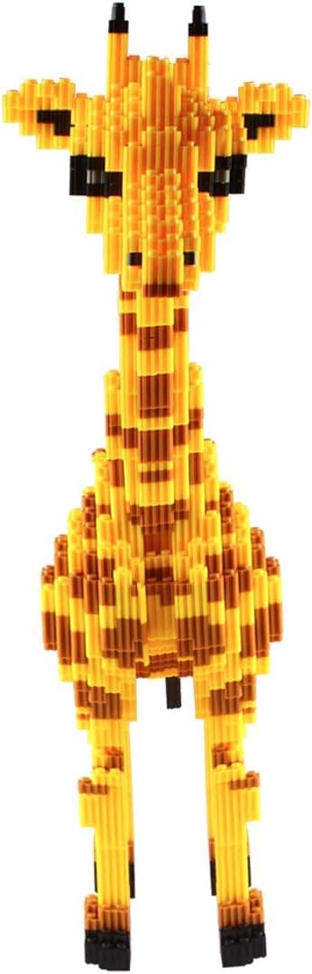 Mikrobyggstenar Mini husdjur Byggstenar Leksaker för barn Giraffe 12 x 5 x 19 inches