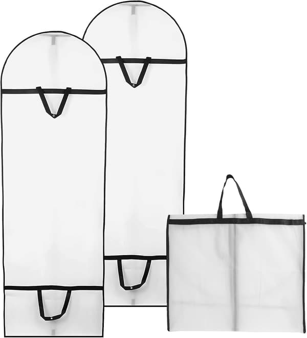 2 stk. lange tøjposer 180 x 60 cm, med lynlås, foldbare