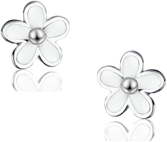 925 Sterling Sølv Blomster Ørestikker til Kvinder Små Ørestikker Daisy Øreringe Små Øreringe