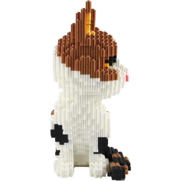 Mikro byggeklodser Mini kæledyr byggelegetøjsklodser til børn Red Tabby model 2842