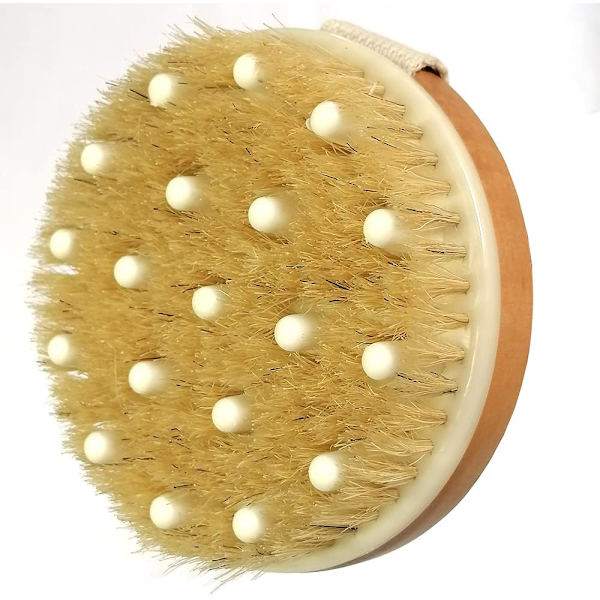 Torr Kroppsborste, Naturlig Borstbadborste, Kroppsborste Lymfdränage, Exfolierar, Stimulerar Blodcirkulationen