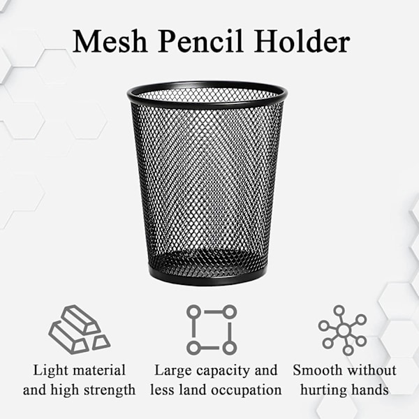 Pennställ 6-pack, Mesh Skrivbordsorganisatör Pennburkar, Kontorsmaterial Pennburkar För Kontor, Hem, Klassrum