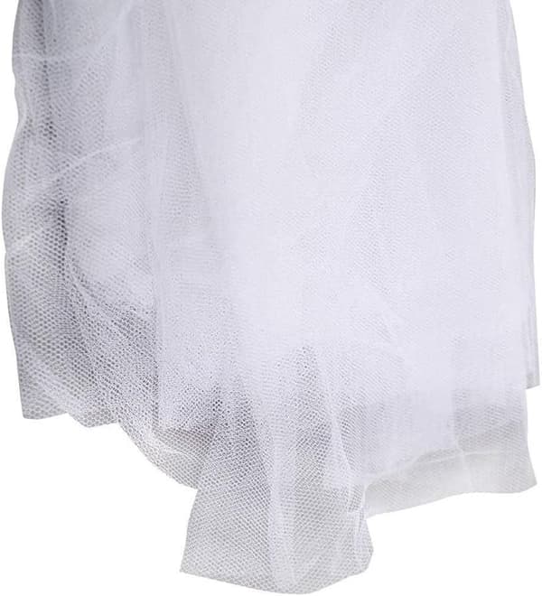 Himmel af polyester, smuk sengehimmel, stort myggenet White