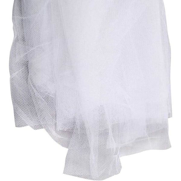 Himmel av polyester, vacker sänghimmel, stort myggnät White