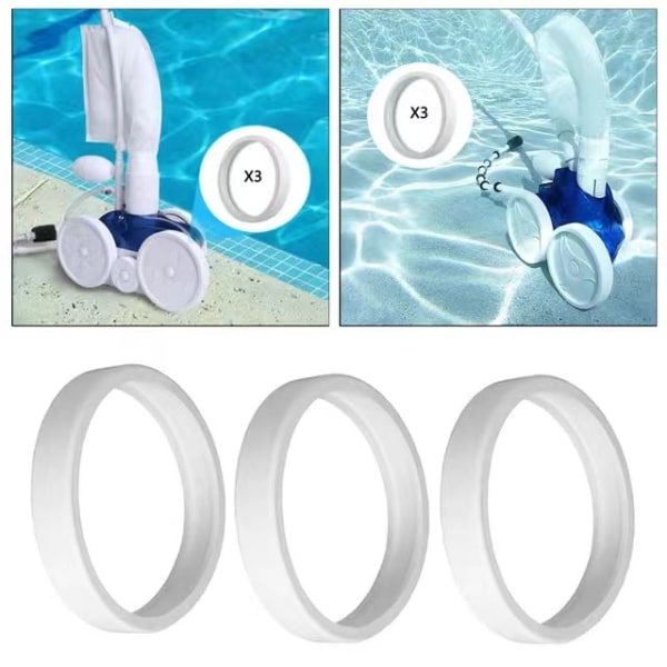 Ersättningsadapter för poolrengöringsrobot, mjuk suddgummi, kompatibel med Polaris 180 280 360 380 C10