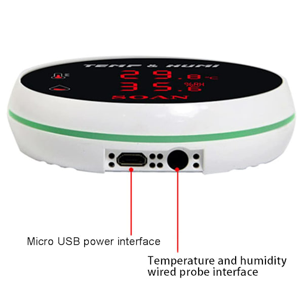 Smart Home Wifi Temperatur Sensor Smartlife Digital Termometer Rom Bad Pool Termostat Alarm EU Plug