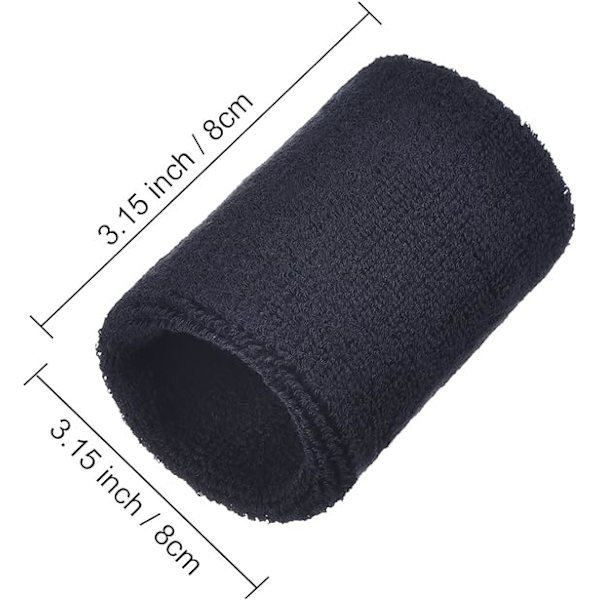 6 kpl Urheilurannekkeet Imuvat Hikinauhat Koripallolle, Urheilulle black