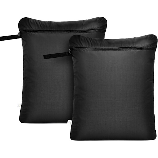 2 Pak Dirty Wet Bag Vandtæt Våd Tør Taske Våd til Fitness Svømning Badedragt Træning Yoga Strand Pool (50,8 x 61 cm)