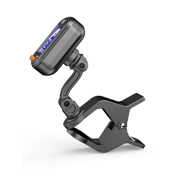 Gitarrstämapparat, Clip-on-stämapparat för Gitarr Bas Ukulele Violin Viola Banjo Mandolin, Kromatisk Stämapparat med 360° LCD-Skärm