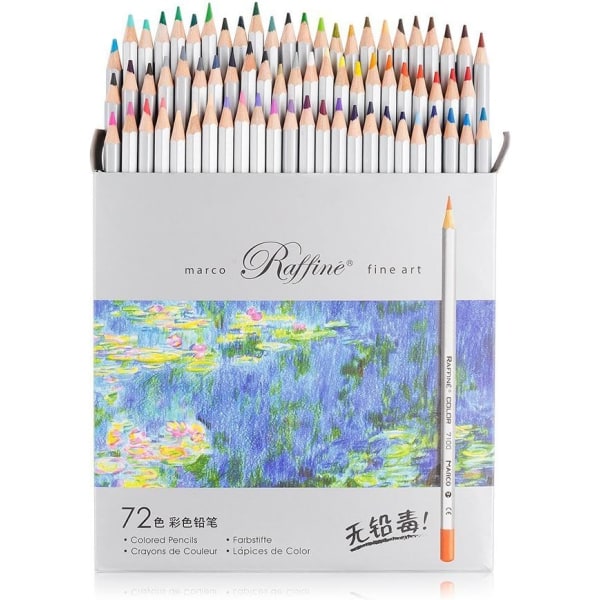 72 färger Konstteckning Set Konstnär Skissande Hantverk Doodlingdesigner och kreativitet Färgglada välsignelsekort Multicolor 3.3mm (0.13 inches)