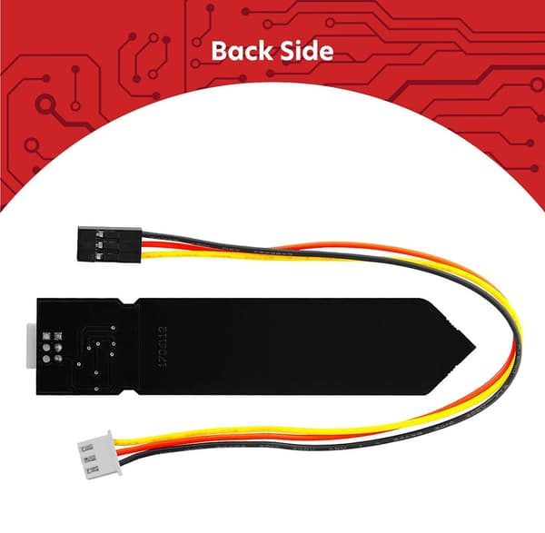 Jordfuktighetssensor Kapacitiv Hygrometer Modul V1.2 Kompatibel med Arduino och Raspberry Pi Inkluderar e-bok!