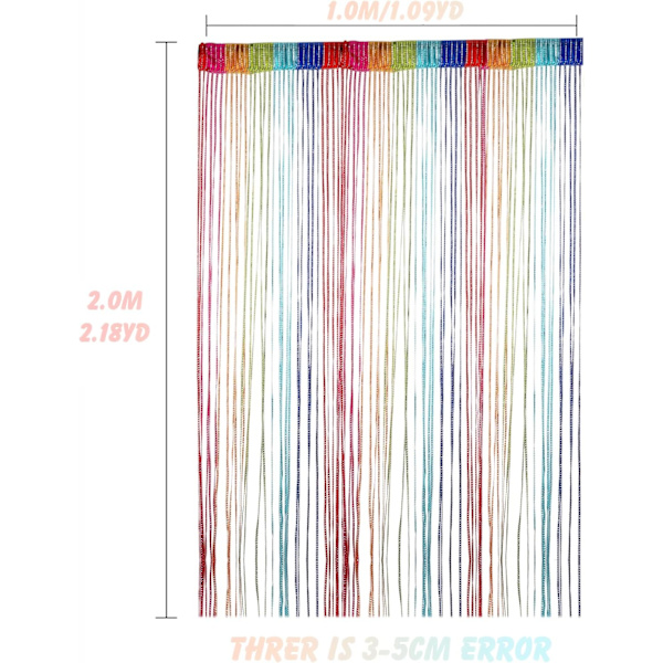 Dekorativa gardiner 100 x 200 cm Fönster tofsar, Myggnät, Avdelare, Jul Bröllop Rum (Färg)