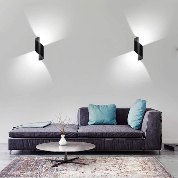 10W Udendørs væglampe LED væglampe Vandtæt IP66 Moderne Aluminiumlampe Udendørslampe til gårdhave Have Terrasse Tæt væg Patio