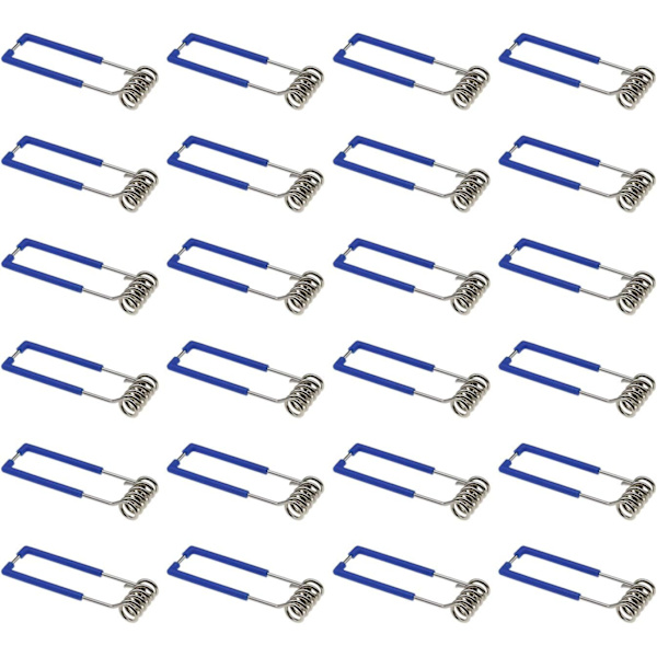 Pakke med 24 fjederklemmer til indbyggede spotlights GU10 MR16 1,5 x 60 mm
